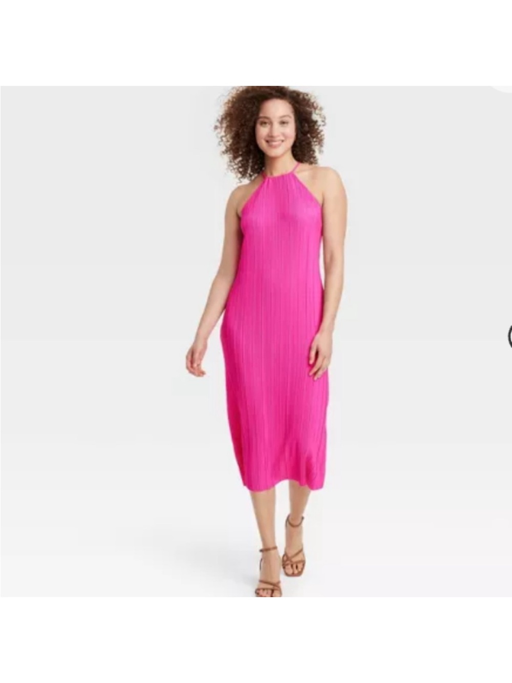 New With Tags A New Day Plisse Midi Dress Sz M